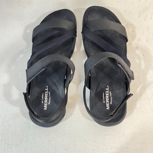 Merrell-District 3 Strap Web Strappy Sandal Women 9 US Black J004690 Comfort Sho - Picture 5 of 13